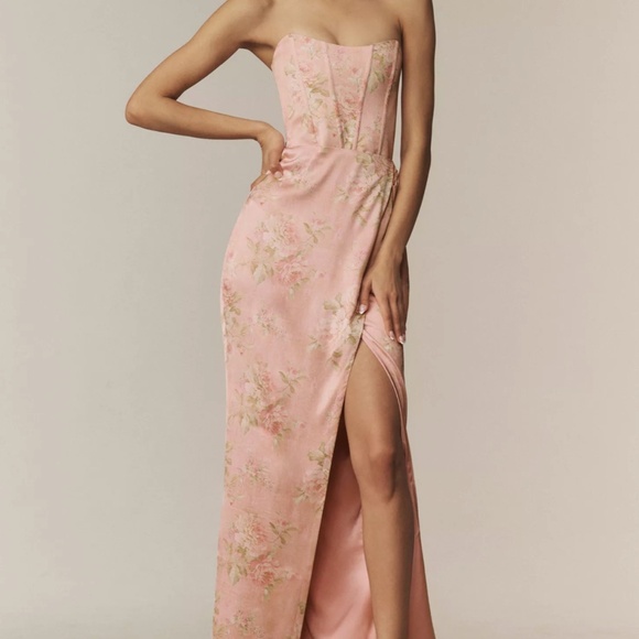 V. Chapman Dresses & Skirts - V. Chapman 'The June Dress' in Light Pink Tapestry Rose (NWT)